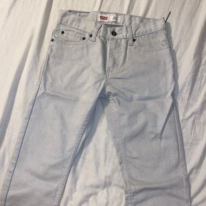 Kids levi’s 511 light gray